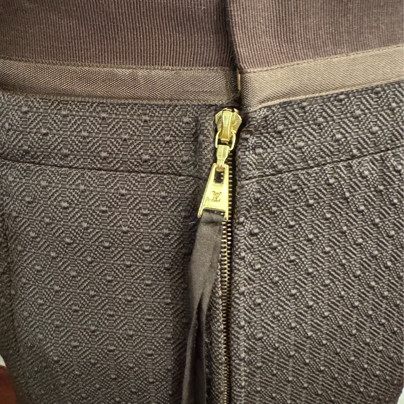 《新歡舊愛》全新正品LV路易威登咖啡色經典款半身裙34/XS-6