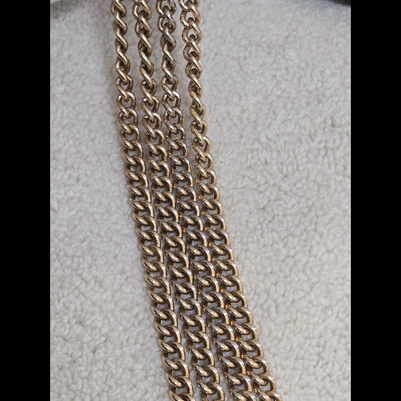 Gucci GG Marmont 黑金 WOC 鏈帶包 經典山形紋-45