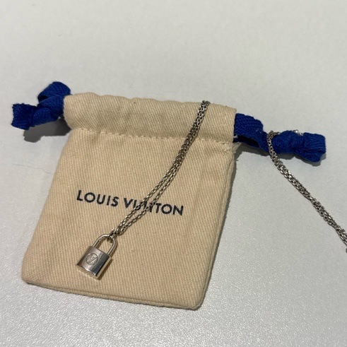 Louis Vuitton 慈善款純銀鎖頭項鍊 🔒-6