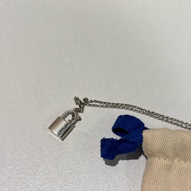 Louis Vuitton 慈善款純銀鎖頭項鍊 🔒-7
