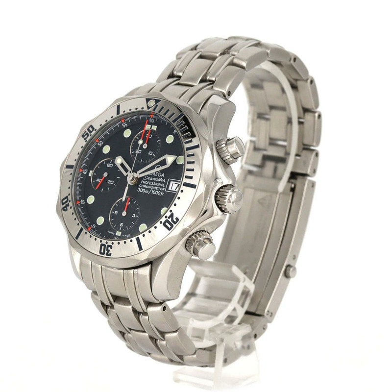 歐米茄海馬系列專業計時腕錶 2598.80 不鏽鋼自動腕錶-1