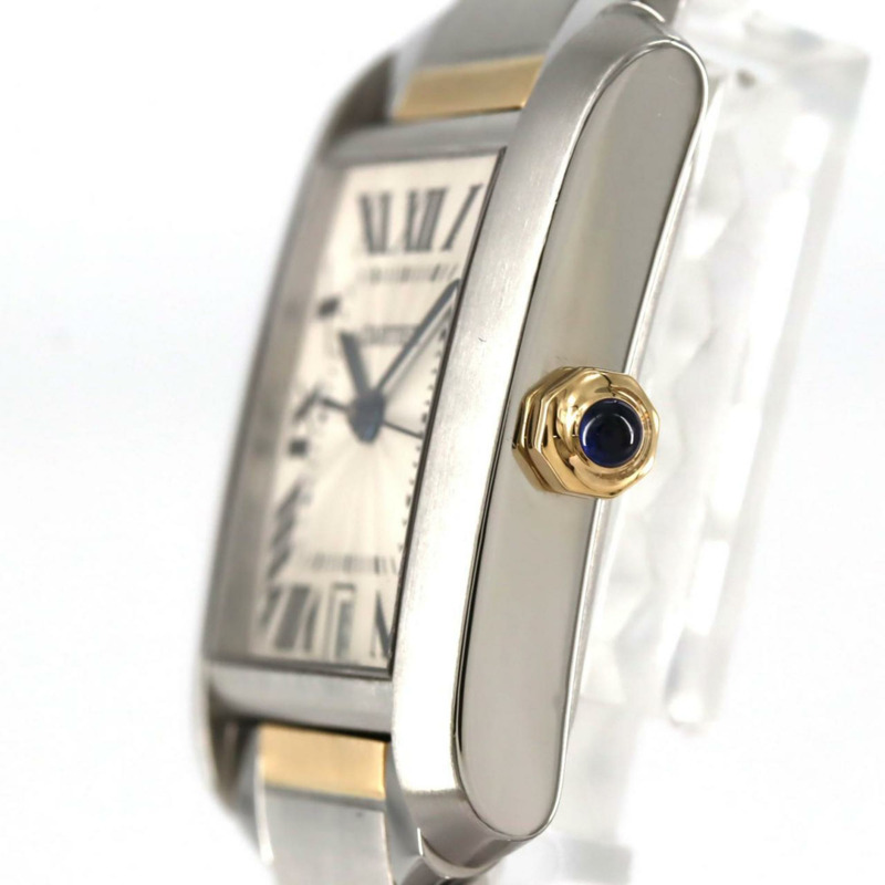 卡地亞 Tank Française LM 雙色腕錶 W51005Q4 SSxYG 自動腕錶-2