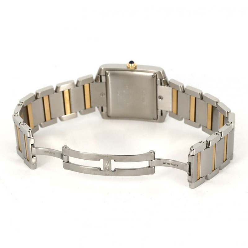 卡地亞 Tank Française LM 雙色腕錶 W51005Q4 SSxYG 自動腕錶-5