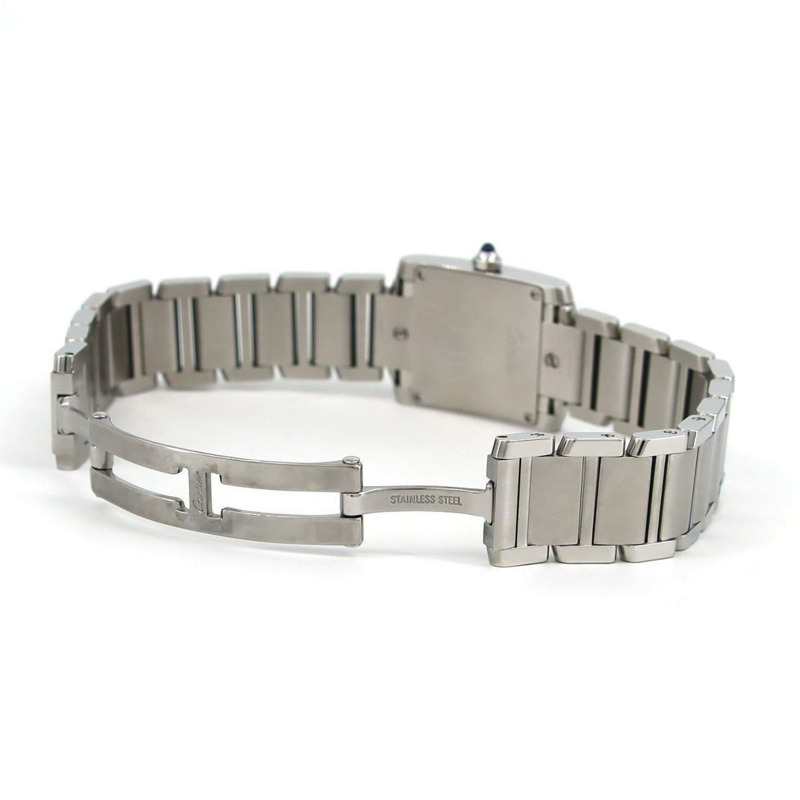 卡地亞 Tank Française SM W51008Q3 不鏽鋼石英錶-6