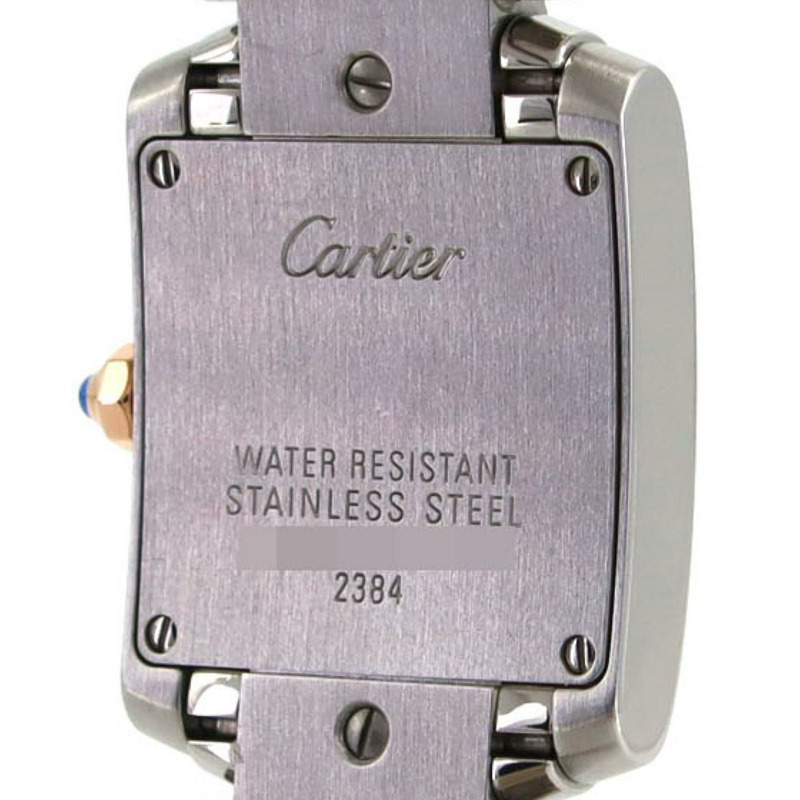 卡地亞 Tank Française SM PG 雙色腕錶 W51027Q4 SSxPG 石英錶-6