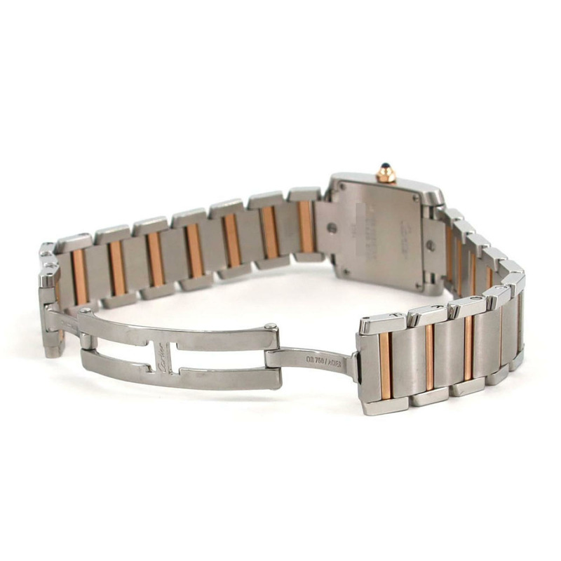 卡地亞 Tank Française SM PG 雙色腕錶 W51027Q4 SSxPG 石英錶-7