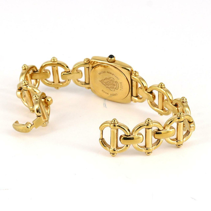 Gucci Horsebit 6400L GP 石英錶-6