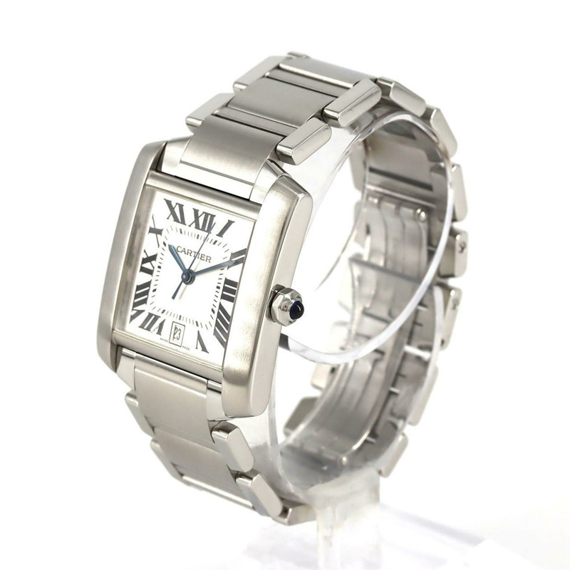 卡地亞 Tank Française LM W51002Q3 不鏽鋼自動腕錶-1