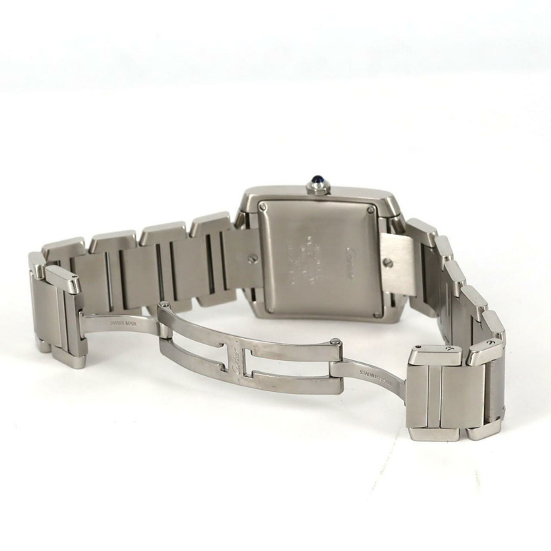 卡地亞 Tank Française LM W51002Q3 不鏽鋼自動腕錶-6