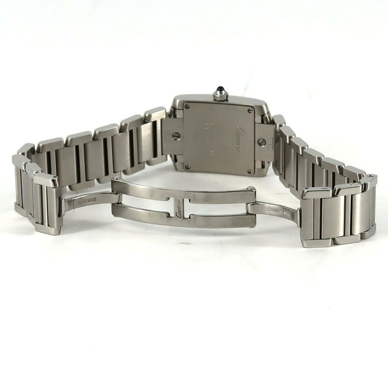 卡地亞 Tank Française SM W51026Q3 不鏽鋼石英錶-6