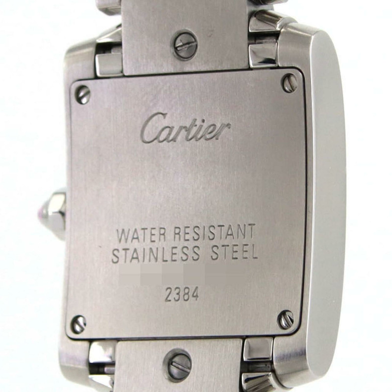 卡地亞 Tank Française SM W51028Q3 不鏽鋼石英錶-6