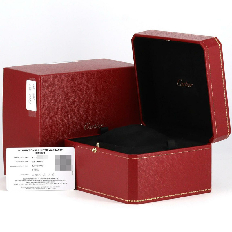 卡地亞 Tank Must SM WSTA0042 不鏽鋼石英錶-8