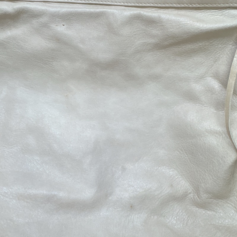 二手正品Balenciaga巴黎世家Classic Day Hobo奶白復古羊皮機車包巴黎世家包巴黎世家機車包肩背-48