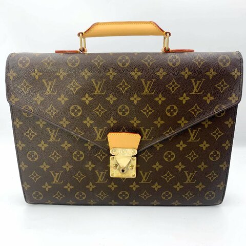 LOUIS VUITTON路易威登Conseiller老花公事包， LV，手提包，辦公包，蒙梭包，二手真品，現貨，免運