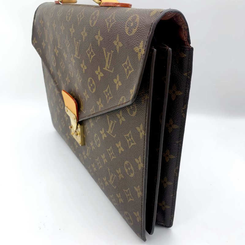LOUIS VUITTON路易威登Conseiller老花公事包， LV，手提包，辦公包，蒙梭包，二手真品，現貨，免運-1