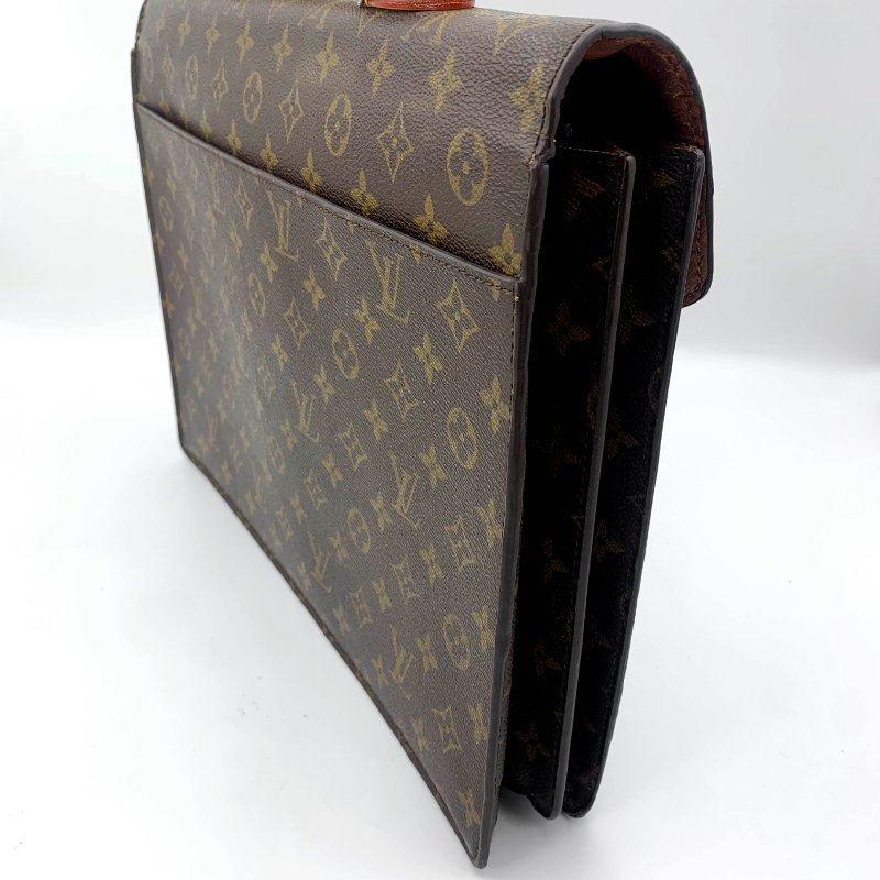 LOUIS VUITTON路易威登Conseiller老花公事包， LV，手提包，辦公包，蒙梭包，二手真品，現貨，免運-5