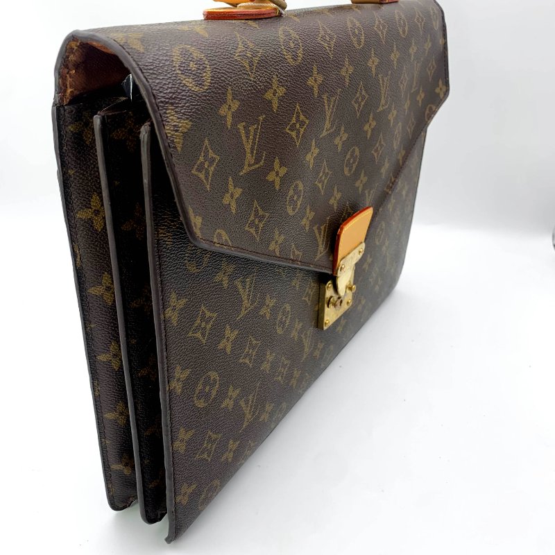 LOUIS VUITTON路易威登Conseiller老花公事包， LV，手提包，辦公包，蒙梭包，二手真品，現貨，免運-7