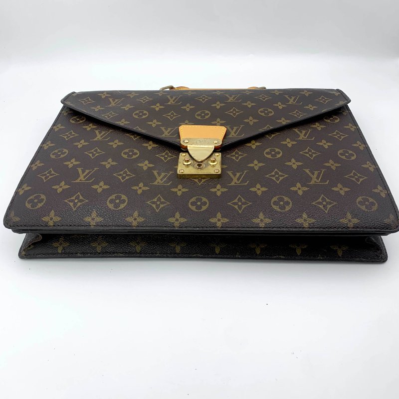 LOUIS VUITTON路易威登Conseiller老花公事包， LV，手提包，辦公包，蒙梭包，二手真品，現貨，免運-20