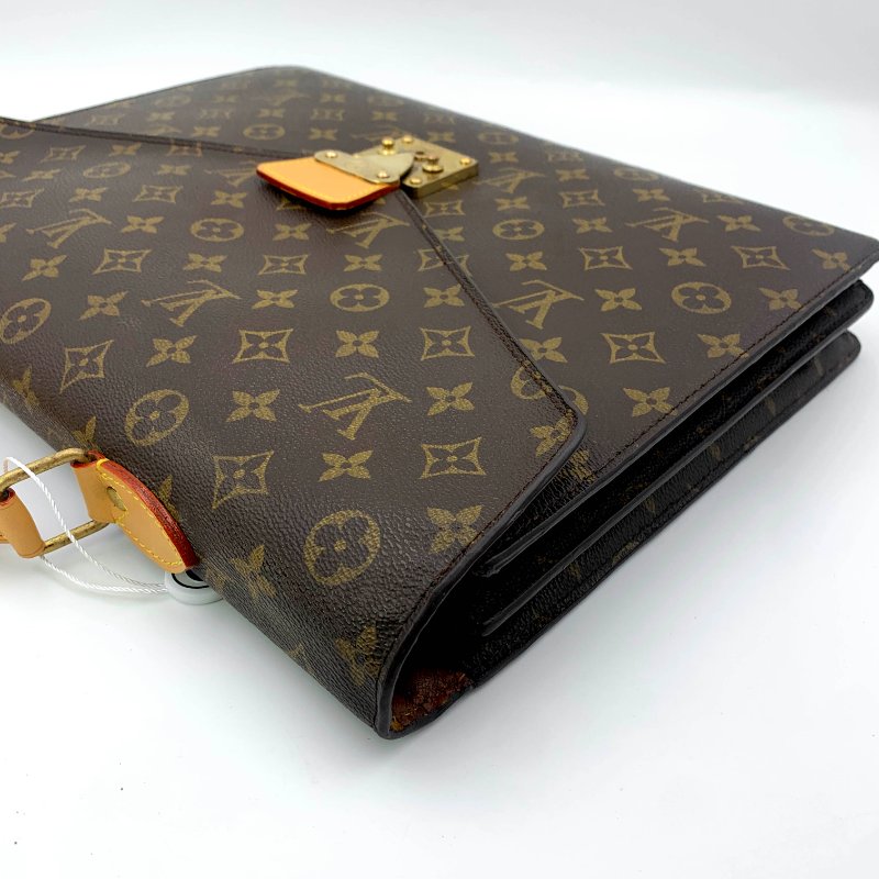 LOUIS VUITTON路易威登Conseiller老花公事包， LV，手提包，辦公包，蒙梭包，二手真品，現貨，免運-24