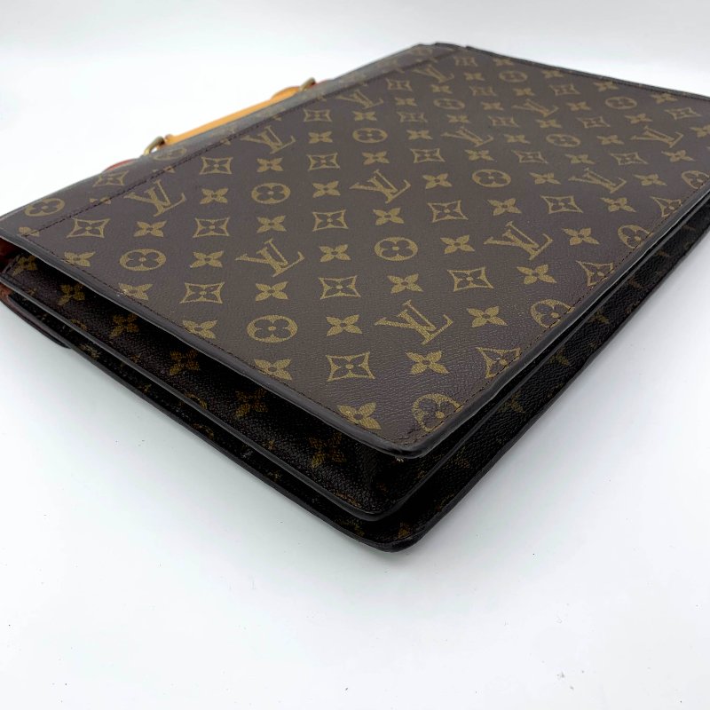 LOUIS VUITTON路易威登Conseiller老花公事包， LV，手提包，辦公包，蒙梭包，二手真品，現貨，免運-26