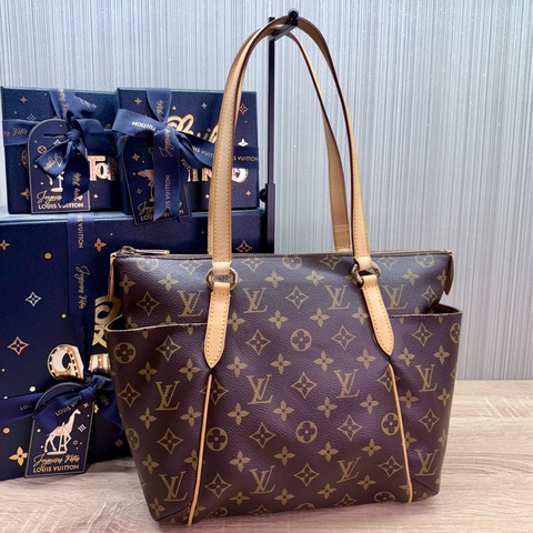 LV M41016 TOTALLY PM 小款兩側口袋拉鍊天心包肩背包