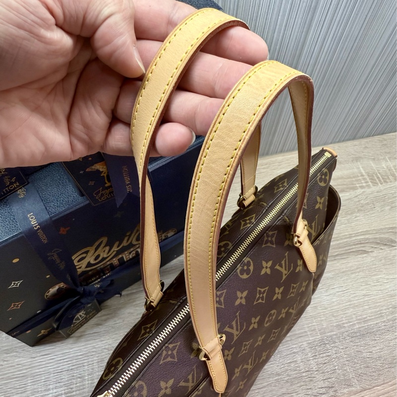 LV M41016 TOTALLY PM 小款兩側口袋拉鍊天心包肩背包-10