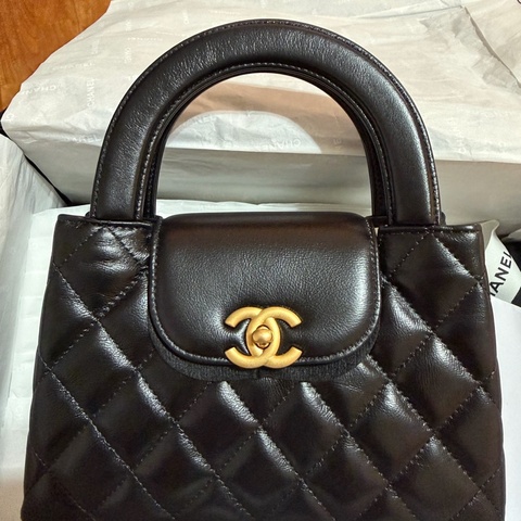 CHANEL KELLY 黑金 油蠟牛皮