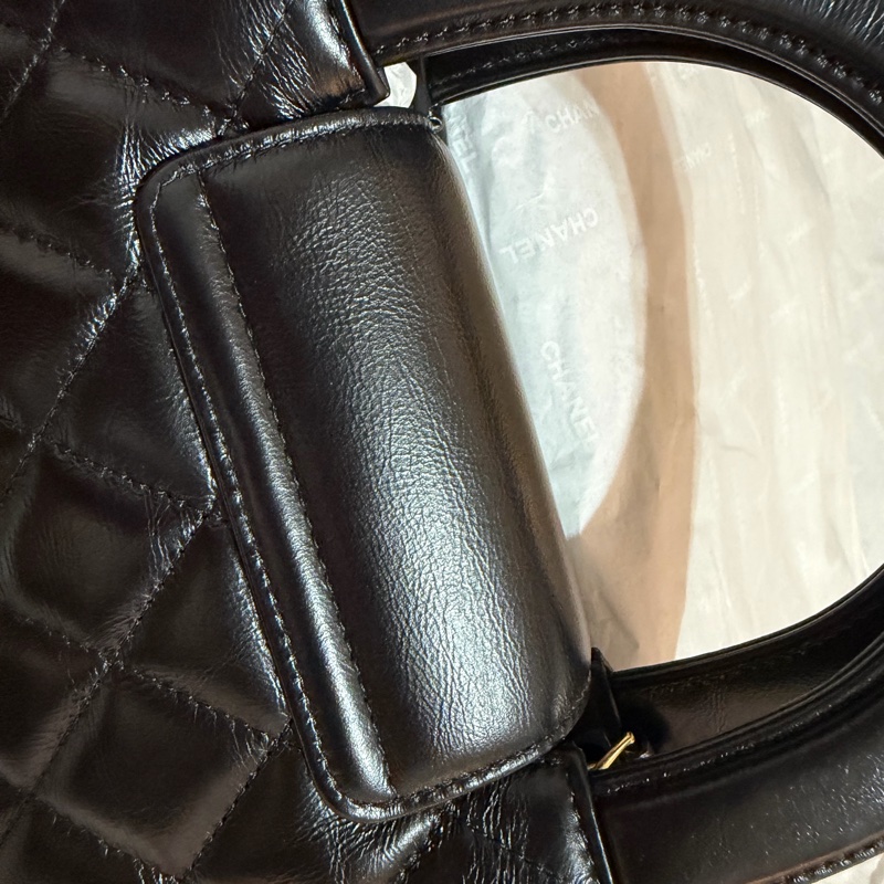 CHANEL KELLY 黑金 油蠟牛皮-2