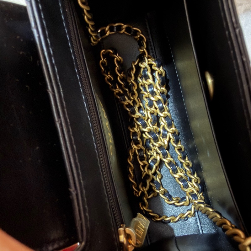 CHANEL KELLY 黑金 油蠟牛皮-3