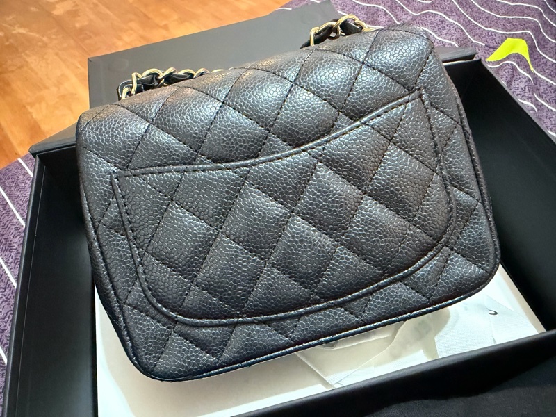 CHANEL CF17 黑金荔枝方胖 20開-1