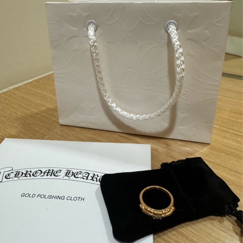 chrome hearts BABYCLSC克羅心22k白鑽十字花戒指-7