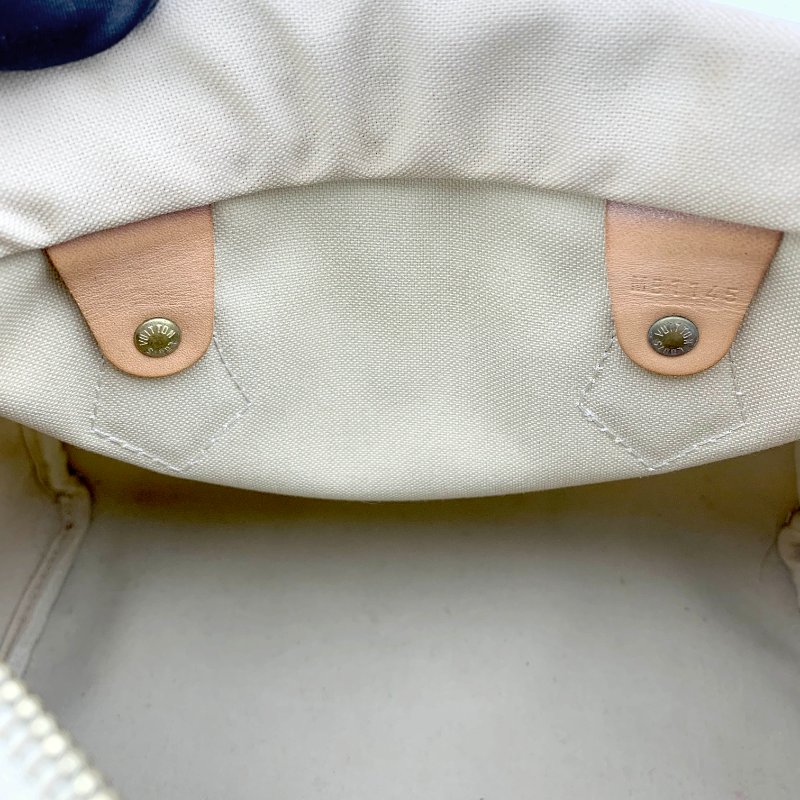 Louis Vuitton 經典白棋盤 speedy 25，LV路易威登，波士頓包，側背包，二手真品，現貨，免運-14