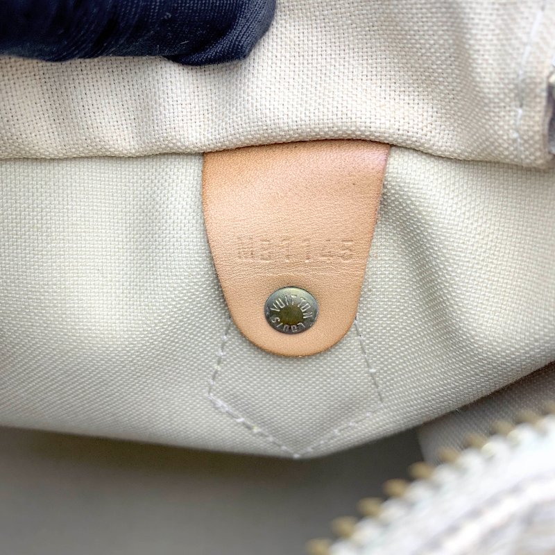 Louis Vuitton 經典白棋盤 speedy 25，LV路易威登，波士頓包，側背包，二手真品，現貨，免運-15