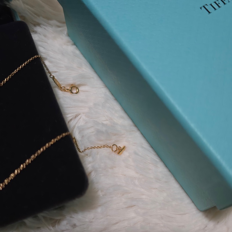 Tiffany T Smile 鏈墜 玫瑰金 微笑項鍊 小號-4