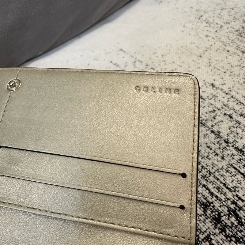 CELINE 皮革長夾-4