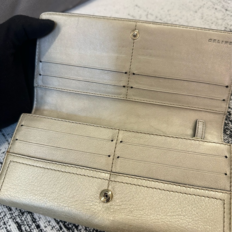 CELINE 皮革長夾-15