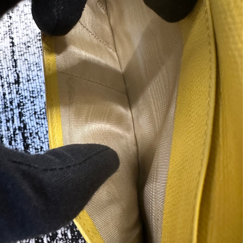 香奈兒 CHANEL 黃色皮革長夾-14