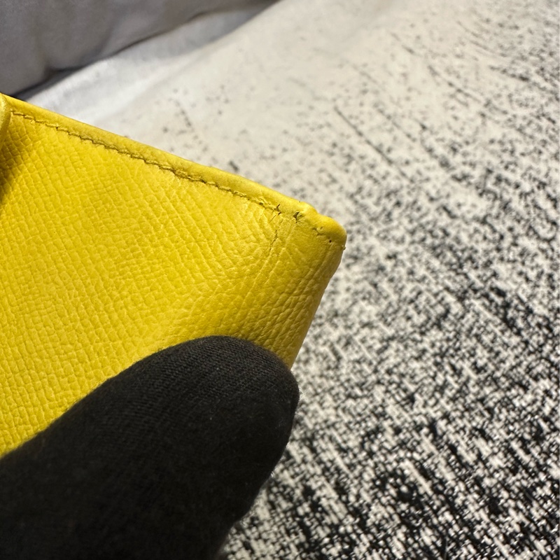 香奈兒 CHANEL 黃色皮革長夾-26