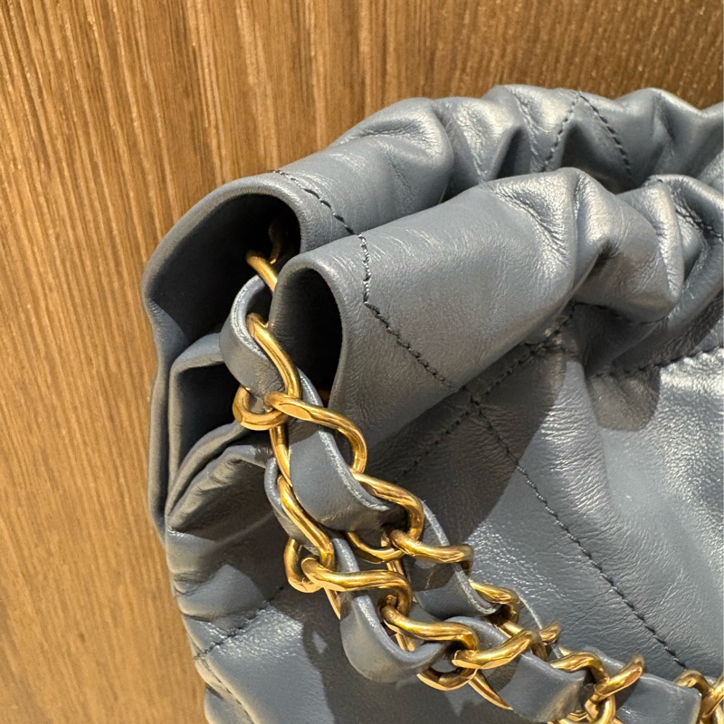 Chanel 22 香奈兒 中號 莫蘭迪藍-1