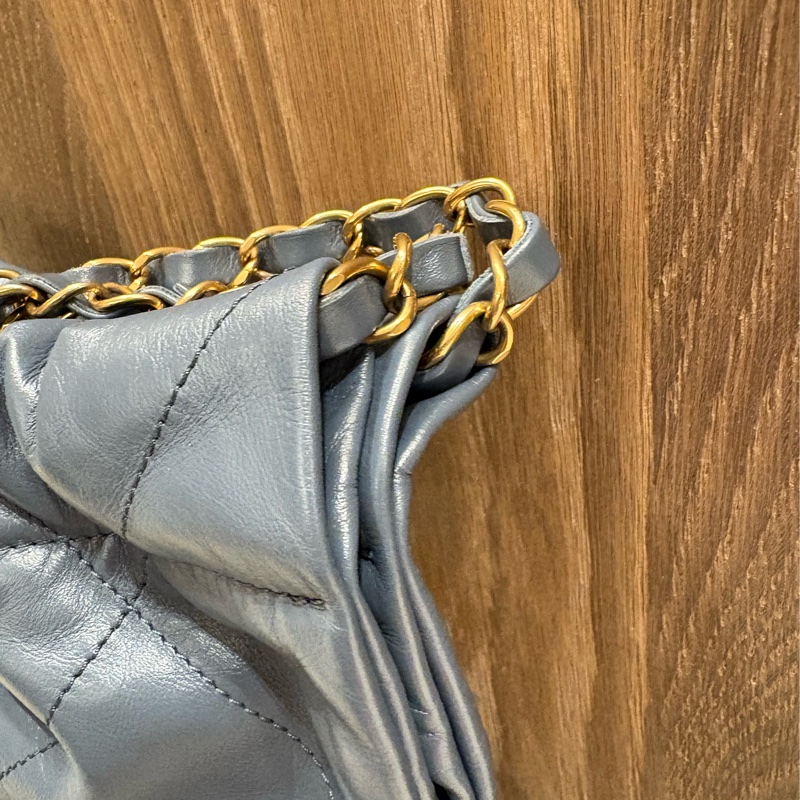 Chanel 22 香奈兒 中號 莫蘭迪藍-2