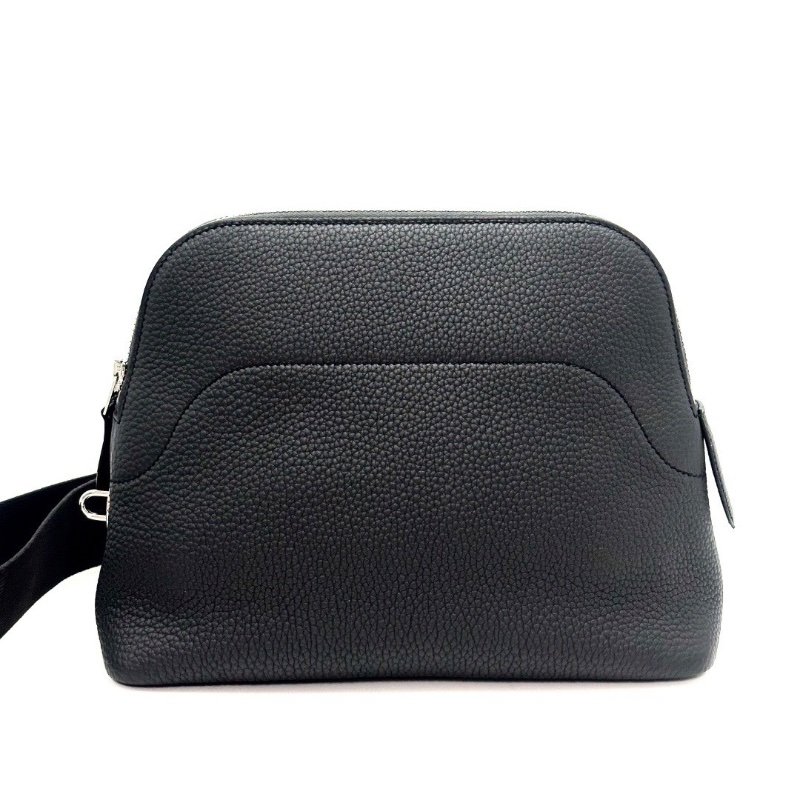 HERMES Bolide Messenger石板灰銀扣肩背斜背郵差包26*20*9 全新閒置配件塵袋鑰匙鎖-1
