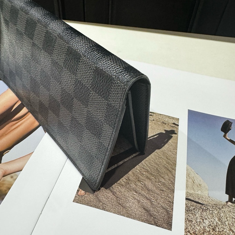 99新 Lv 棋盤格錢包長錢包-2