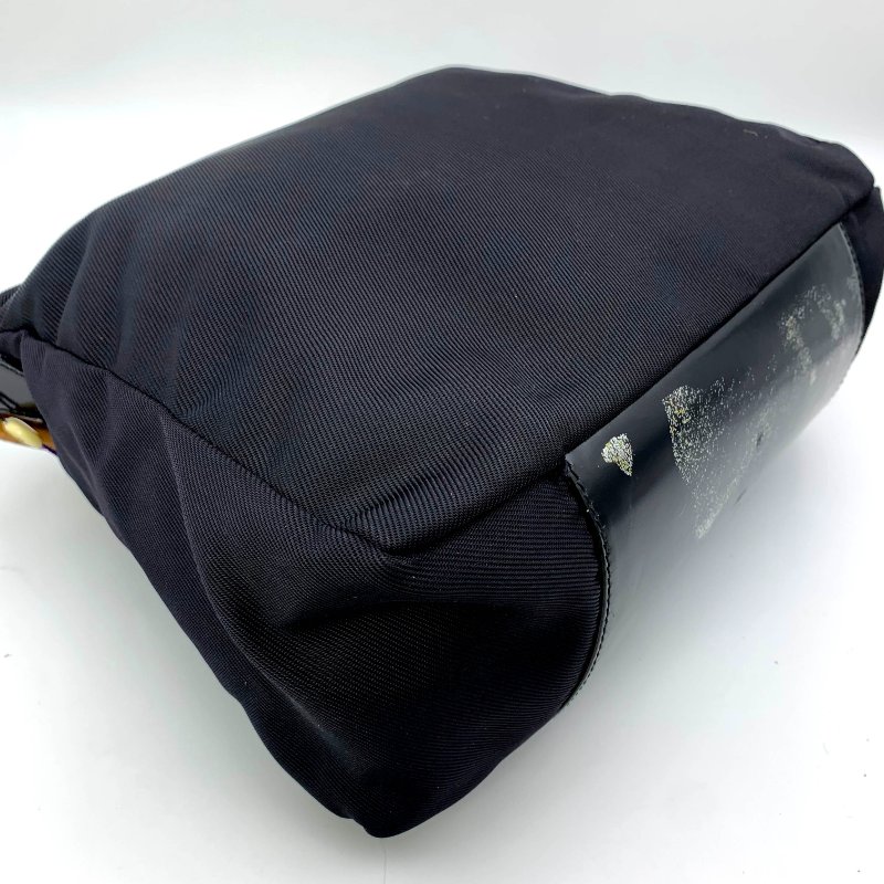 Gucci Black Bamboo 竹節帆布包，古馳，手提包，逛街包，單肩包，真品，正品，現貨，免運-18