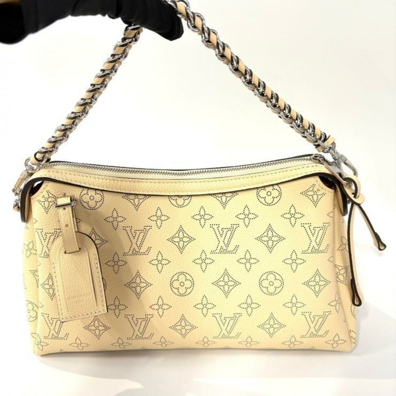 路易威登 Mahina M24255 Hand It All PM Galle 兩用單肩背包，米色-2