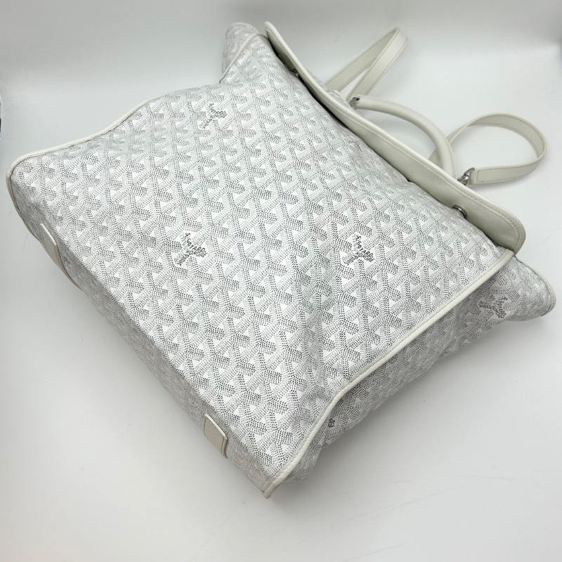GOYARD 經典saintlegarY字滿印可折疊白色後背包33.5*36*15 98新配件塵袋-5