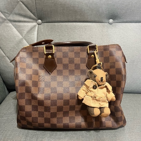 Louis Vuitton Speedy 30 帆布波士頓手提包#鎖頭🔒/鑰匙🔑