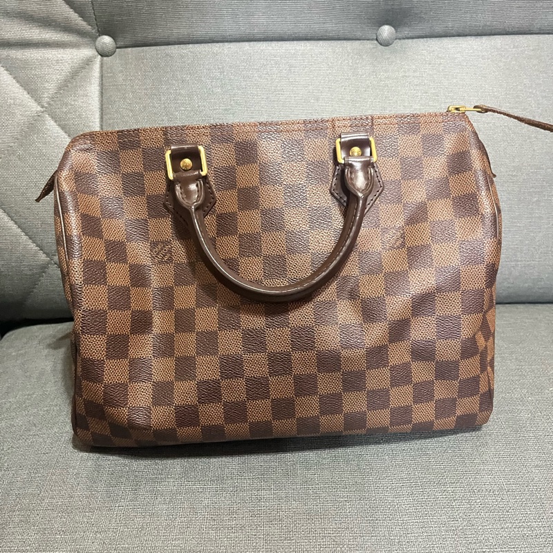 Louis Vuitton Speedy 30 帆布波士頓手提包#鎖頭🔒/鑰匙🔑-1