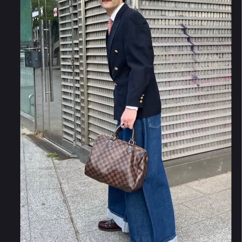 Louis Vuitton Speedy 30 帆布波士頓手提包#鎖頭🔒/鑰匙🔑-4