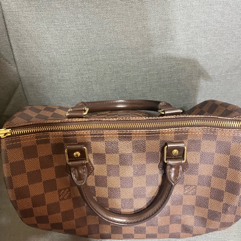 Louis Vuitton Speedy 30 帆布波士頓手提包#鎖頭🔒/鑰匙🔑-31