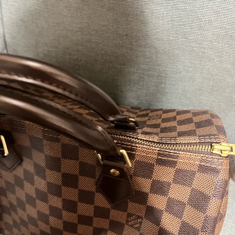 Louis Vuitton Speedy 30 帆布波士頓手提包#鎖頭🔒/鑰匙🔑-35